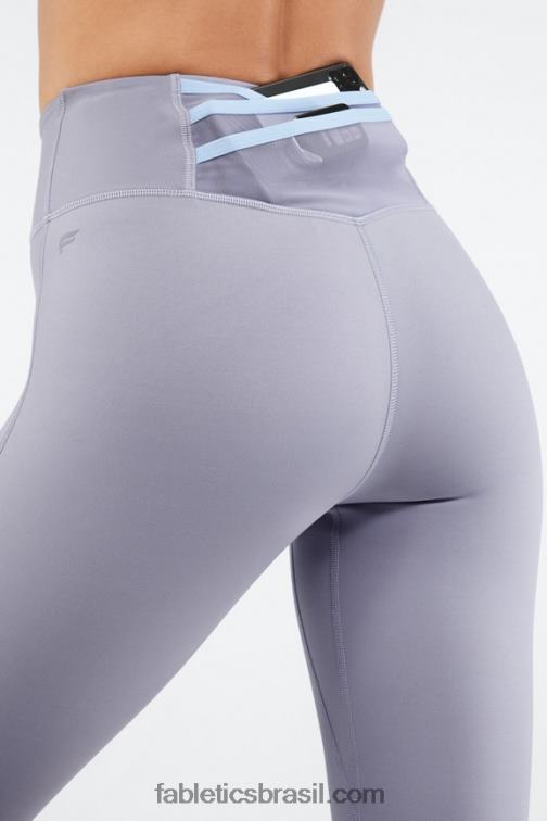 Fabletics cinza violeta/quase azul 420HR1124 trinity motion365 legging cintura alta 81 mulheres