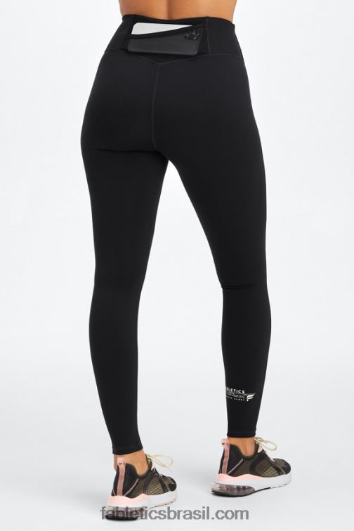 Fabletics clube negro/atlético 420HR1102 trinity motion365 legging cintura alta 77 mulheres