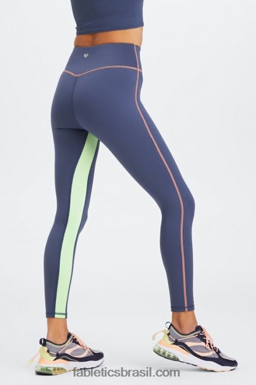 Fabletics cobalto profundo multi 420HR1159 legging 7/8 cintura alta motion365 mulheres