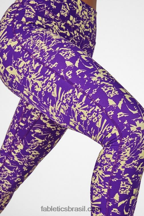 Fabletics desagregação floral 420HR1262 qualquer lugar motion365 legging cintura alta 86 mulheres
