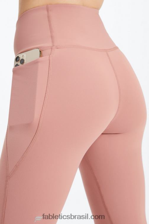 Fabletics desfiladeiro rosa 420HR934 legging oasis pureluxe hw crossover 7/8 mulheres