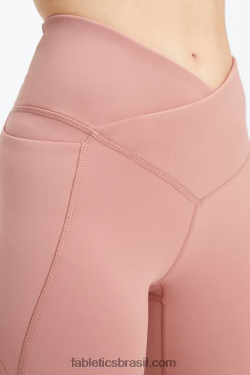 Fabletics desfiladeiro rosa 420HR934 legging oasis pureluxe hw crossover 7/8 mulheres