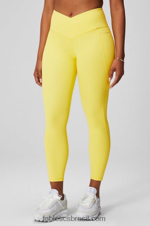 Fabletics dia ensolarado 420HR929 legging oasis pureluxe hw crossover 7/8 mulheres