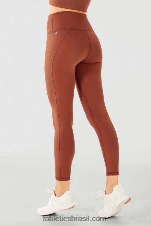 Fabletics elétrico cereja clássico leopardo/preto 420HR720 define powerhold cintura alta 7/8 legging 35 mulheres