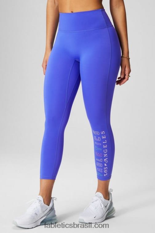 Fabletics escape real/rosa extremo/gráfico 420HR992 trinity motion365+ capri cintura alta mulheres