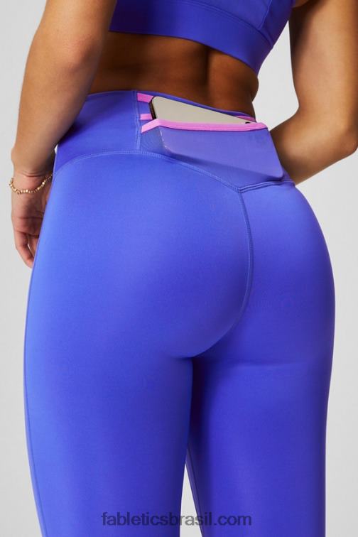 Fabletics escape real/rosa extremo/gráfico 420HR992 trinity motion365+ capri cintura alta mulheres