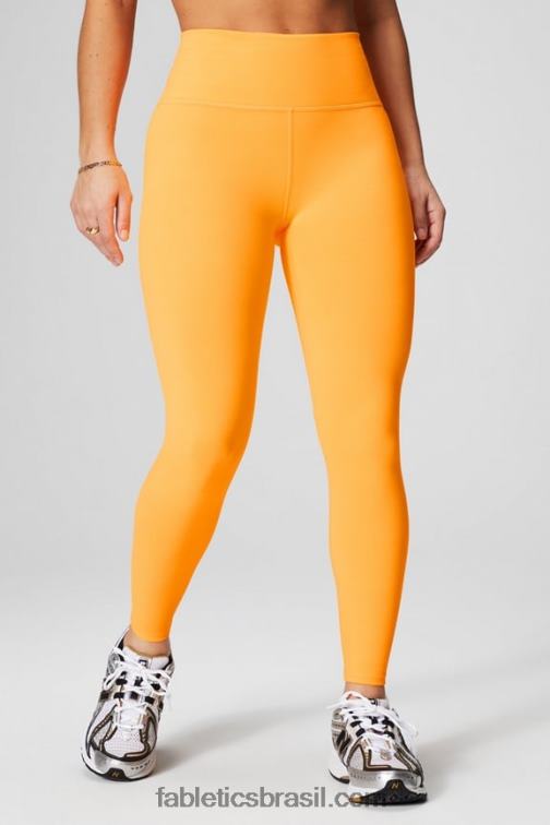 Fabletics esporte clássico branco/ombre 420HR655 define powerhold cintura alta 7/8 legging 22 mulheres