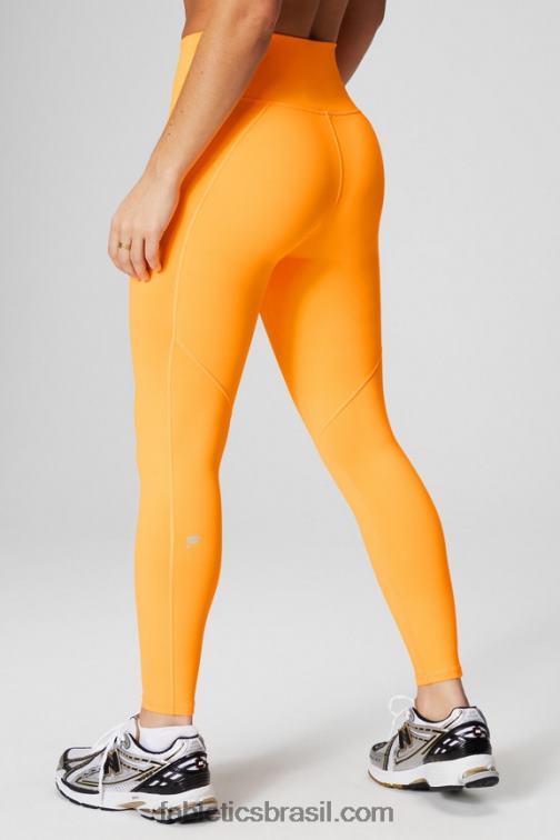 Fabletics esporte clássico branco/ombre 420HR655 define powerhold cintura alta 7/8 legging 22 mulheres
