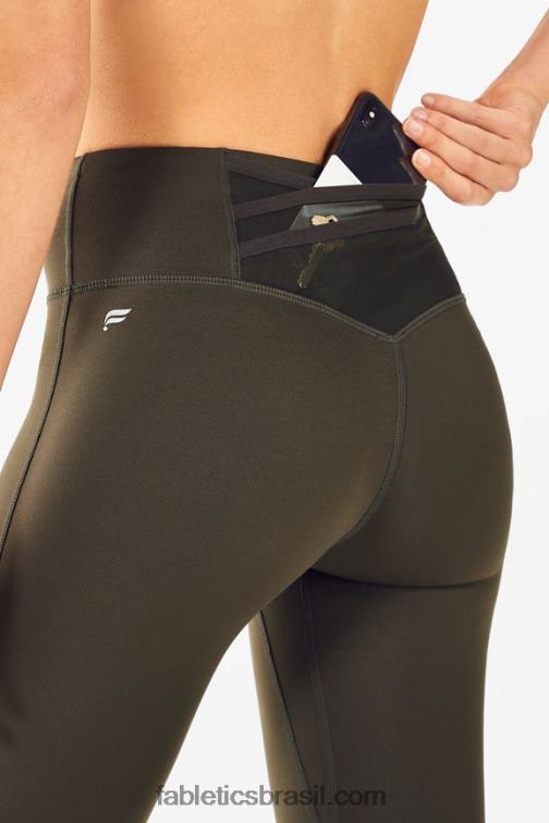 Fabletics exército 420HR1116 trinity motion365 legging cintura alta 79 mulheres