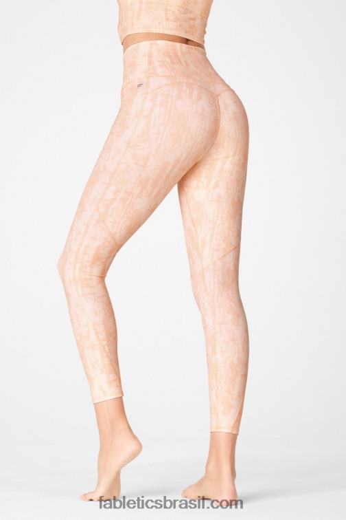Fabletics faixa de shibori 420HR890 legging cintura alta pureluxe ultra 7/8 67 mulheres