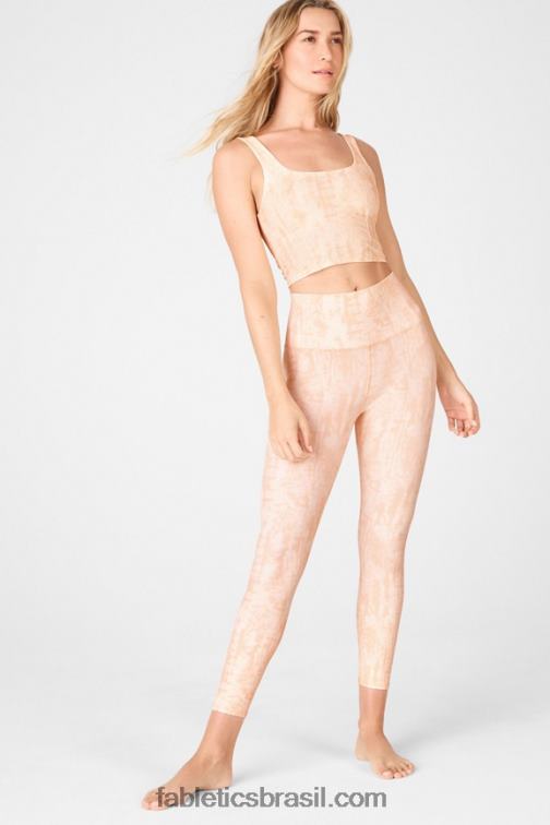 Fabletics faixa de shibori 420HR890 legging cintura alta pureluxe ultra 7/8 67 mulheres