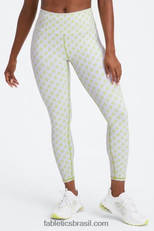 Fabletics fatia de logotipo limeade 420HR847 legging cintura alta boost powerhold 7/8 59 mulheres