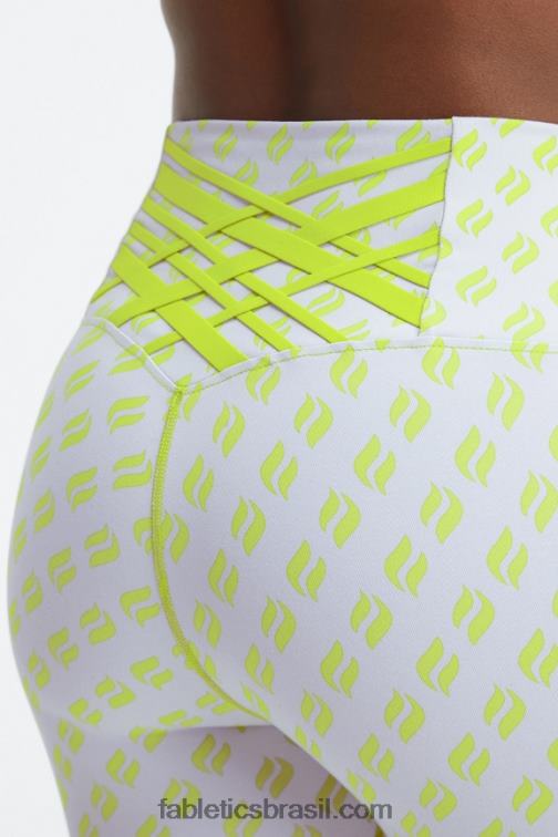 Fabletics fatia de logotipo limeade 420HR847 legging cintura alta boost powerhold 7/8 59 mulheres