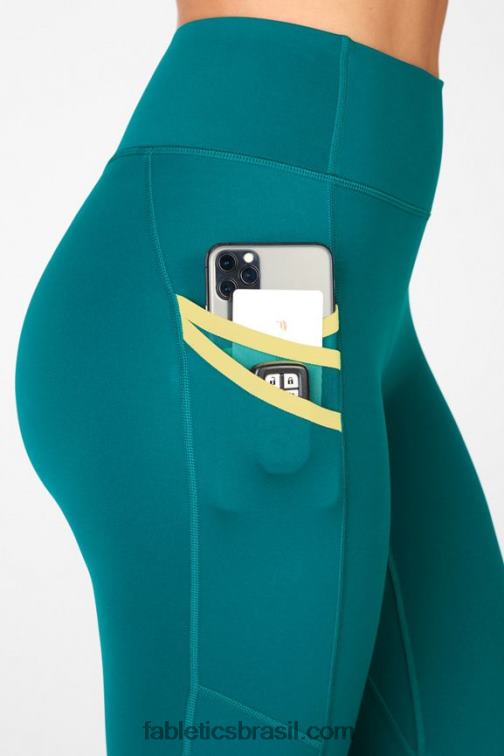 Fabletics fiorde/limonada 420HR1306 legging cintura alta 7/8 trinity motion365 mulheres