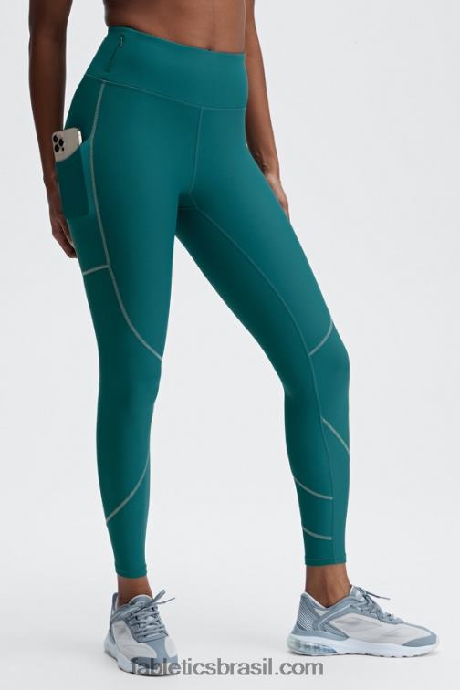 Fabletics fiorde/prata reflexiva 420HR1190 Legging com bolso refletivo therma-flex hw mulheres