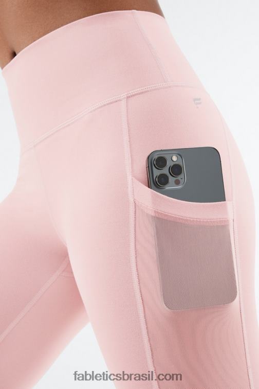 Fabletics flor de rosa 420HR775 capri powerhold cintura alta on-the-go 46 mulheres