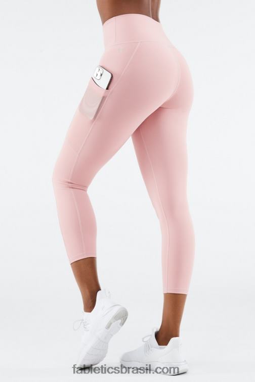 Fabletics flor de rosa 420HR775 capri powerhold cintura alta on-the-go 46 mulheres