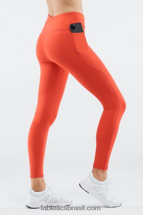 Fabletics fogueira 420HR935 legging oasis pureluxe hw crossover 7/8 mulheres