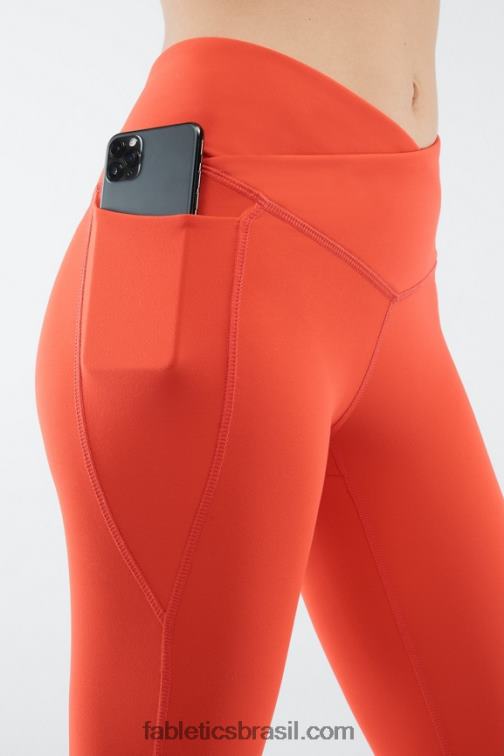 Fabletics fogueira 420HR935 legging oasis pureluxe hw crossover 7/8 mulheres