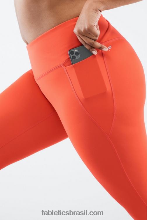 Fabletics fogueira 420HR936 legging oasis pureluxe hw crossover 7/8 mulheres