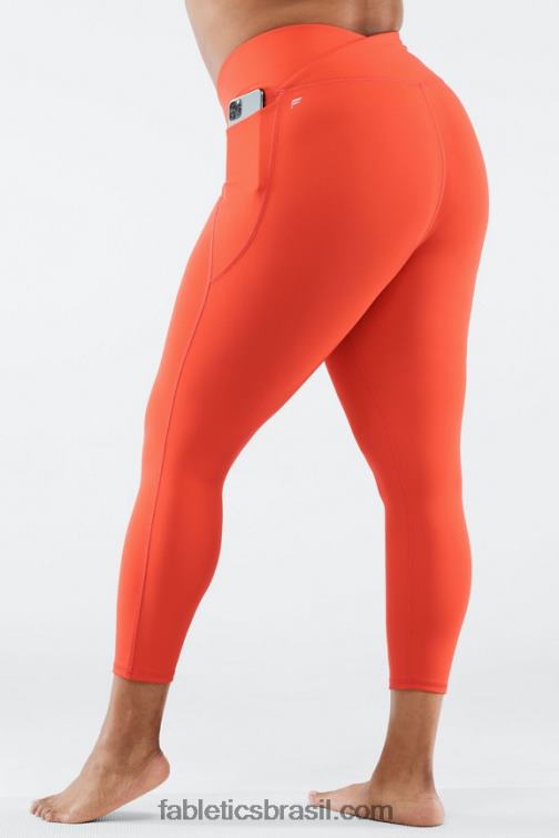 Fabletics fogueira 420HR936 legging oasis pureluxe hw crossover 7/8 mulheres