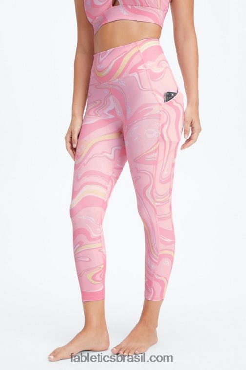 Fabletics goiaba mármore margarida 420HR961 capri cintura alta oasis pureluxe mulheres