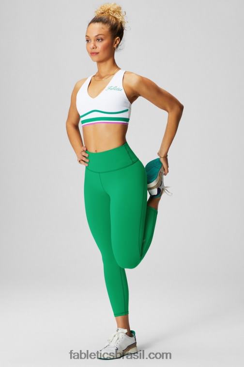 Fabletics grama verde 420HR999 define powerhold capri cintura alta mulheres