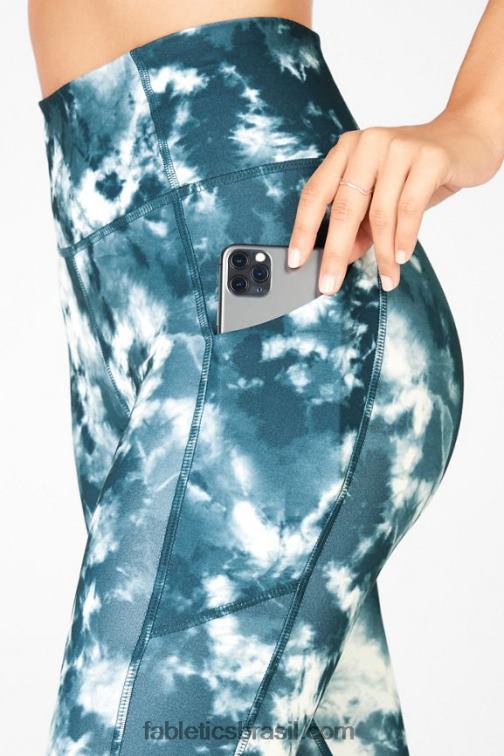 Fabletics gruta magma 420HR1146 legging cintura alta twist 7/8 oasis pureluxe mulheres