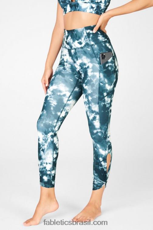 Fabletics gruta magma 420HR1146 legging cintura alta twist 7/8 oasis pureluxe mulheres