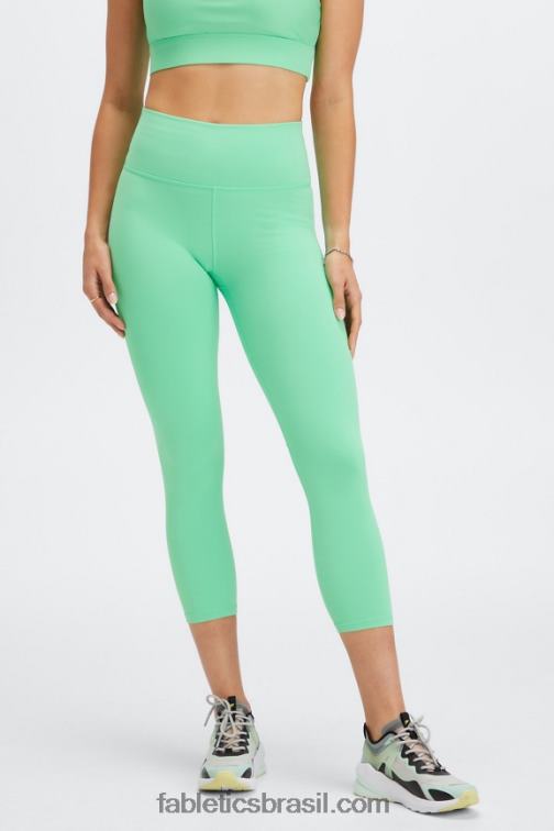 Fabletics água tropical 420HR987 define powerhold capri cintura alta mulheres