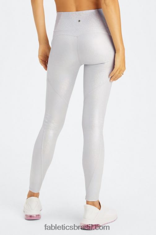 Fabletics holograma de brilho 420HR904 legging cintura alta oasis pureluxe 68 mulheres