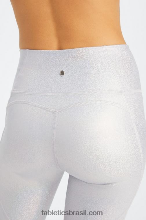Fabletics holograma de brilho 420HR904 legging cintura alta oasis pureluxe 68 mulheres