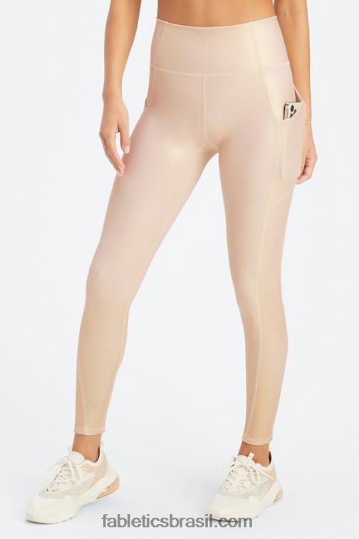 Fabletics holograma de ouro 420HR907 legging cintura alta oasis pureluxe 69 mulheres