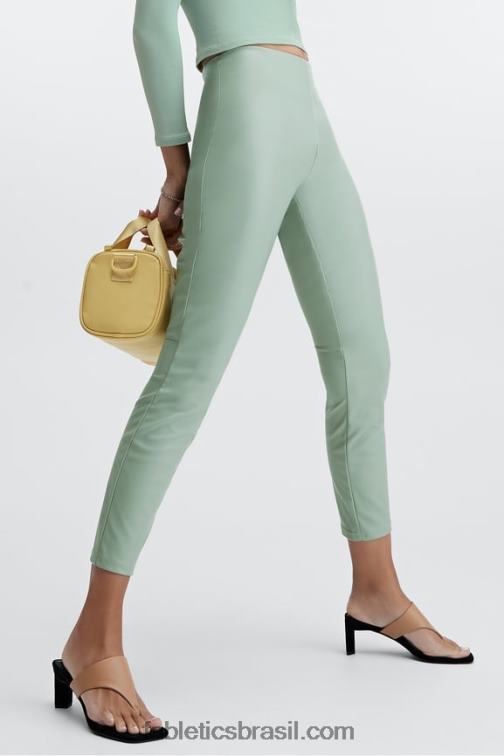 Fabletics jardim empoeirado 420HR1129 legging cintura alta de couro vegano mulheres