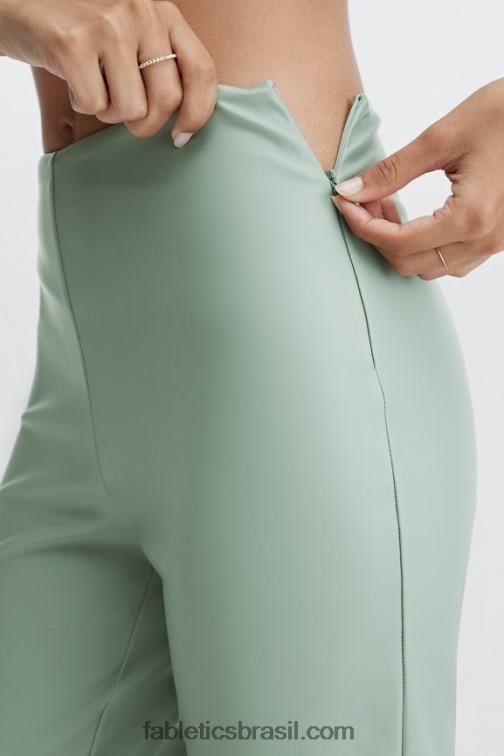 Fabletics jardim empoeirado 420HR1129 legging cintura alta de couro vegano mulheres
