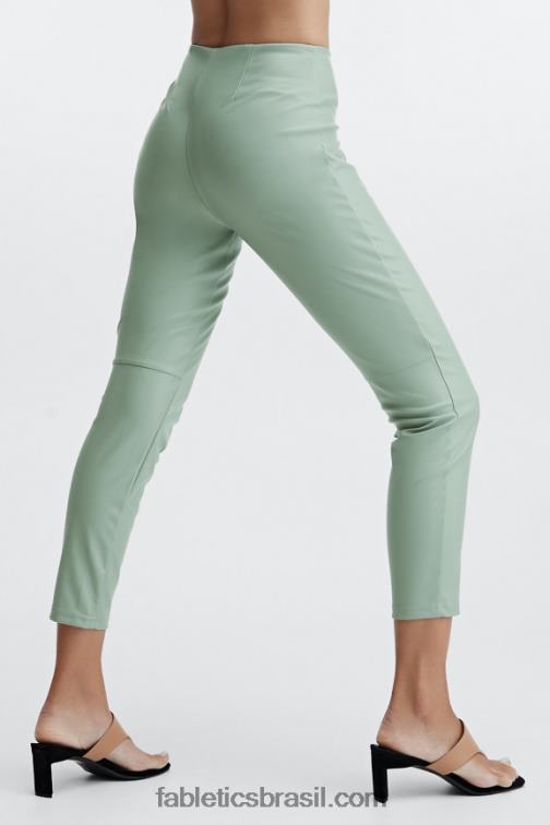 Fabletics jardim empoeirado 420HR1129 legging cintura alta de couro vegano mulheres