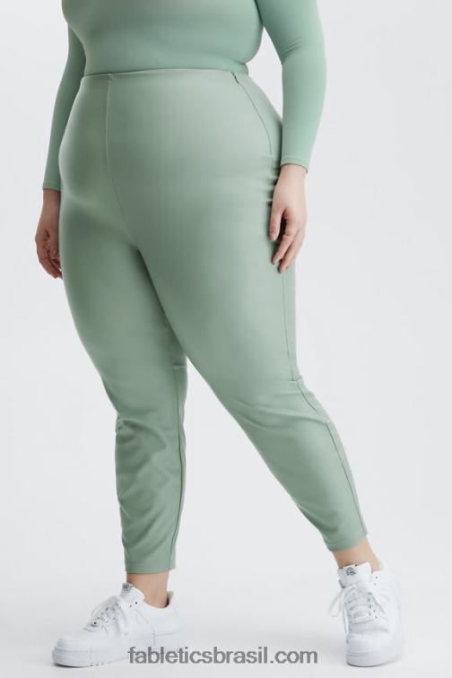 Fabletics jardim empoeirado 420HR1130 legging cintura alta de couro vegano mulheres