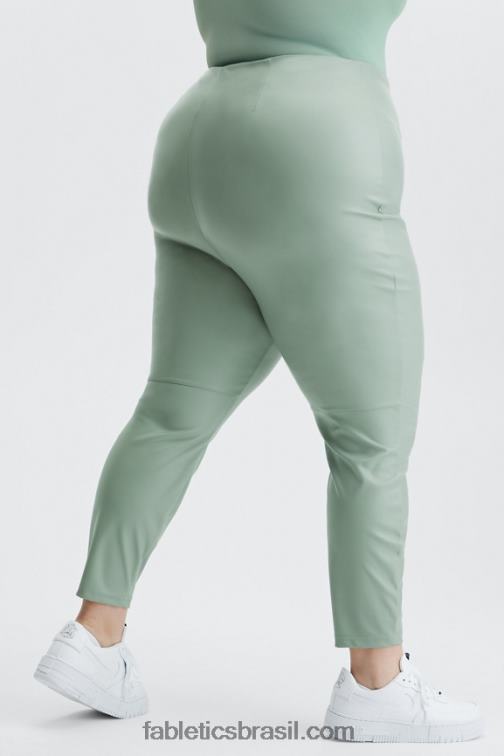 Fabletics jardim empoeirado 420HR1130 legging cintura alta de couro vegano mulheres