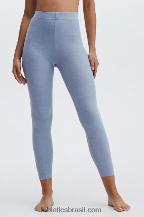 Fabletics jeans desbotado 420HR1068 Legging 7/8 cintura ultra alta restoreknit mulheres