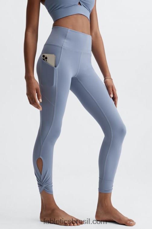 Fabletics jeans desbotado 420HR1140 legging cintura alta twist 7/8 oasis pureluxe mulheres