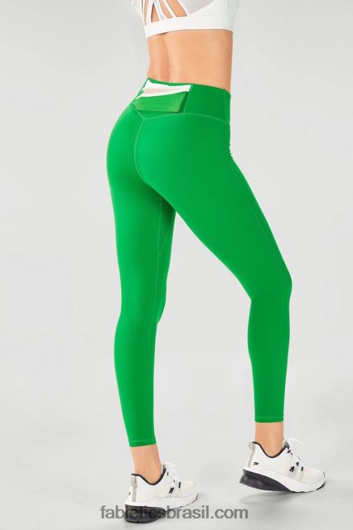 Fabletics kaitoke verde/branco 420HR1165 trinity motion365 legging cintura alta 82 mulheres