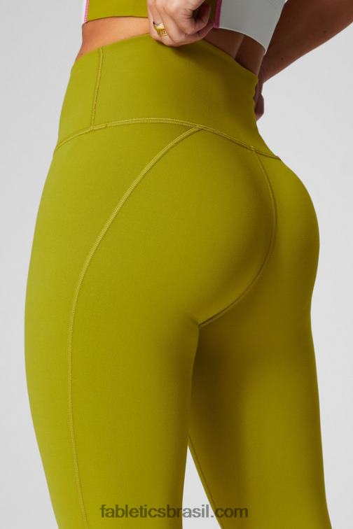 Fabletics knockout cinza mineral/preto 420HR652 define powerhold cintura alta 7/8 legging 21 mulheres