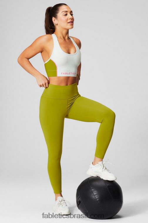 Fabletics knockout cinza mineral/preto 420HR652 define powerhold cintura alta 7/8 legging 21 mulheres