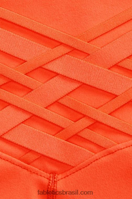 Fabletics laranja paixão 420HR836 legging cintura alta boost powerhold 7/8 57 mulheres