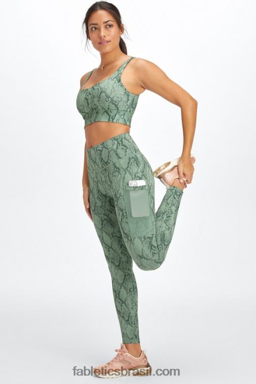 Fabletics leopardo cereja elétrico/cereja elétrica 420HR747 legging cintura alta powerhold on-the-go 40 mulheres