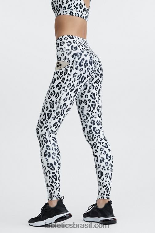 Fabletics leopardo da neve 420HR1182 legging cintura alta oasis pureluxe 83 mulheres