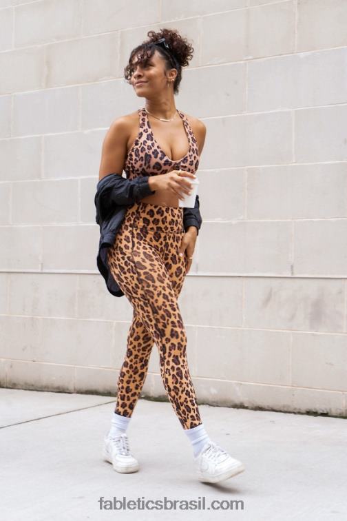 Fabletics leopardo natural 420HR800 legging oasis pureluxe cintura alta 7/8 51 mulheres