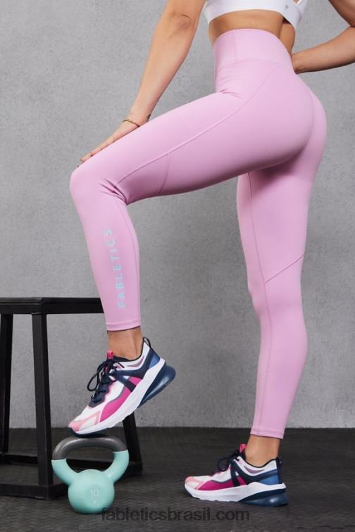 Fabletics lilás enevoado 420HR678 define powerhold cintura alta 7/8 legging 27 mulheres