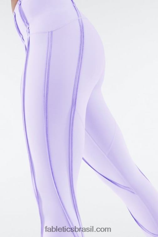 Fabletics lilás fosco/wisteria selvagem 420HR1270 contorno ultraluxe de cintura alta 7/8 mulheres