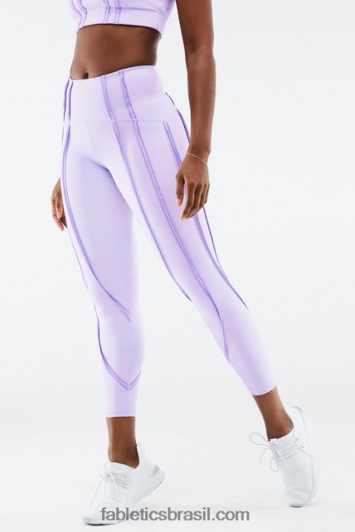 Fabletics lilás fosco/wisteria selvagem 420HR1270 contorno ultraluxe de cintura alta 7/8 mulheres